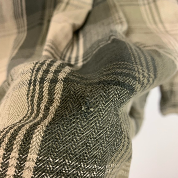 Eddie Bauer Legend Bainbridge Plaid Flannel Button Front Shirt XXL TALL *FLAWED - Picture 12 of 12